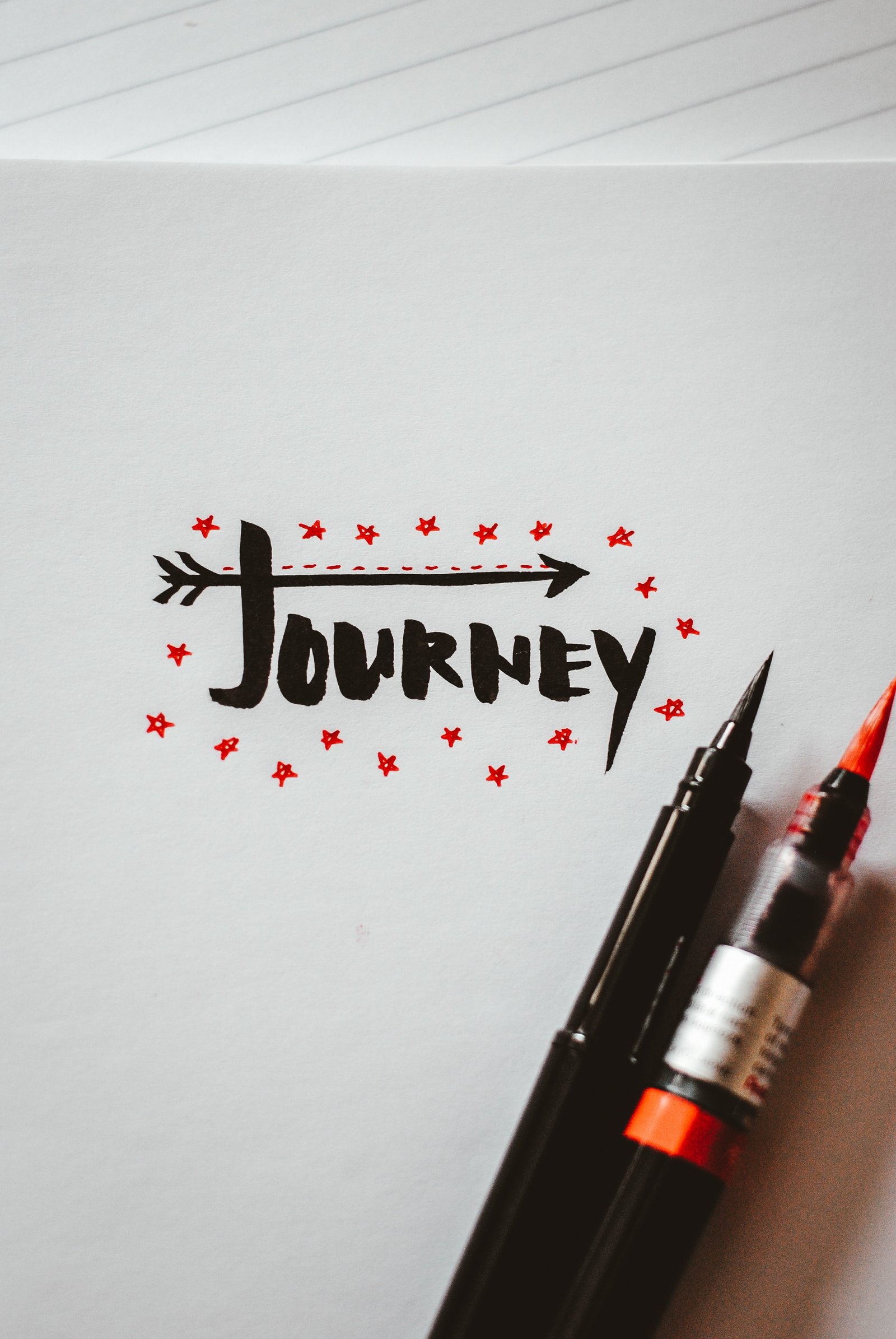 Journey written on paper